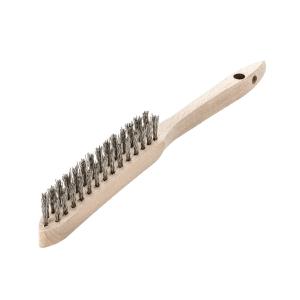 فرشة خشب يدوي 2 صف استانلس