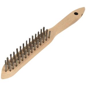 فرشة خشب يدوي 3 صف حديد