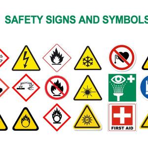 Industrial safety sign