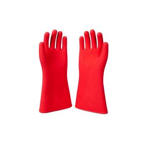 Red welding gloves