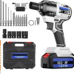 340W 1/2" impact wrench with bits