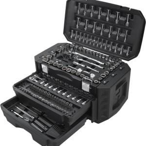 1/2" 215pc bit set plastic case