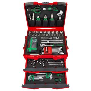 (1/2+3/8"+3/4") 137pc system bit + pliers + wrenches plastic case"