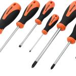 8pc (4Phillips+4flat) rubber-handle screwdrivers