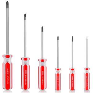 6pc Phillips/flat crystal screwdrivers