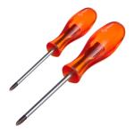 2pc SL6.5x100mm + PH2x100mm orange screwdrivers