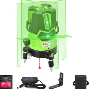 5-line green lithium laser level