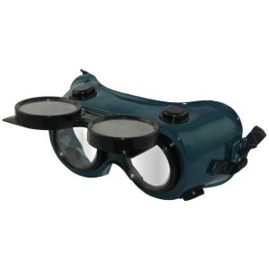 Flip-up welding goggles