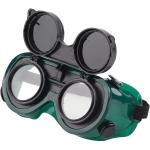 Plastic flip-up welding goggles  